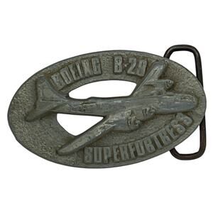 Boeing B29 Superfortress Belt‎ Buckle 1981 Mens Vintage Collectible